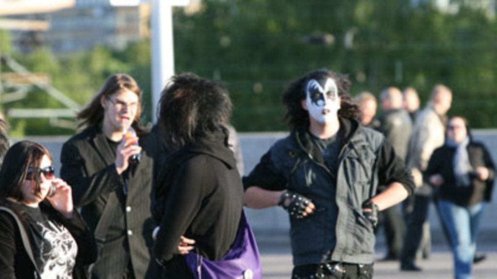 Kiss-faneja Helsingissä 27.5.2008. Kuva: Tomi Natri.