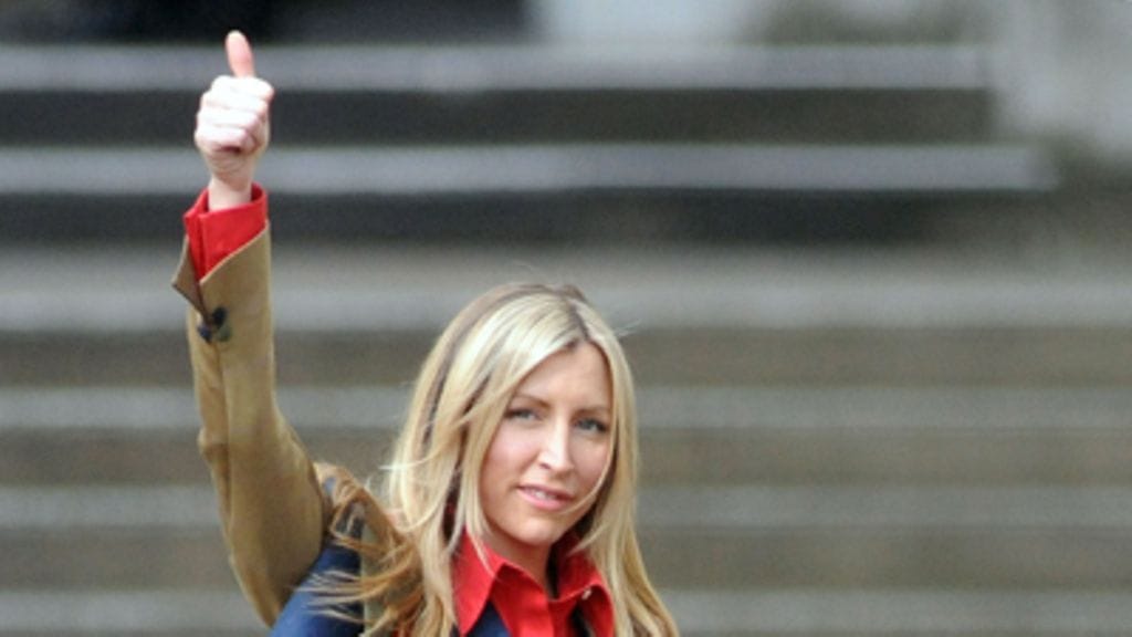 Heather Mills iloitsee! (Kuva: Getty Images)