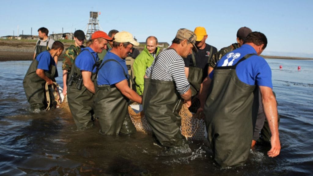 Vladimir Putin Siperiassa (EPA)