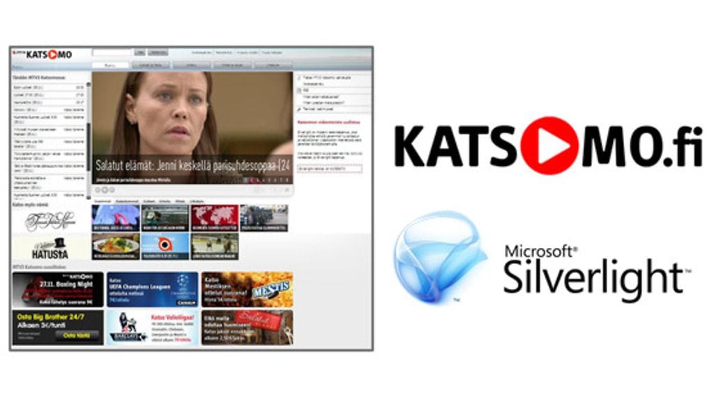 Katsomo siirtyy Silverlightiin