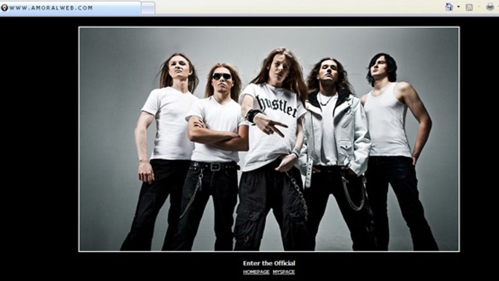 Kuvakaappaus Amoralweb.comin sivuilta 25.11.08.