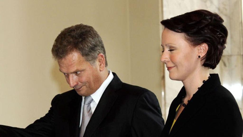 Sauli Niinistö ja Jenni Haukio (Kuva: Sari Gustafsson/Lehtikuva)