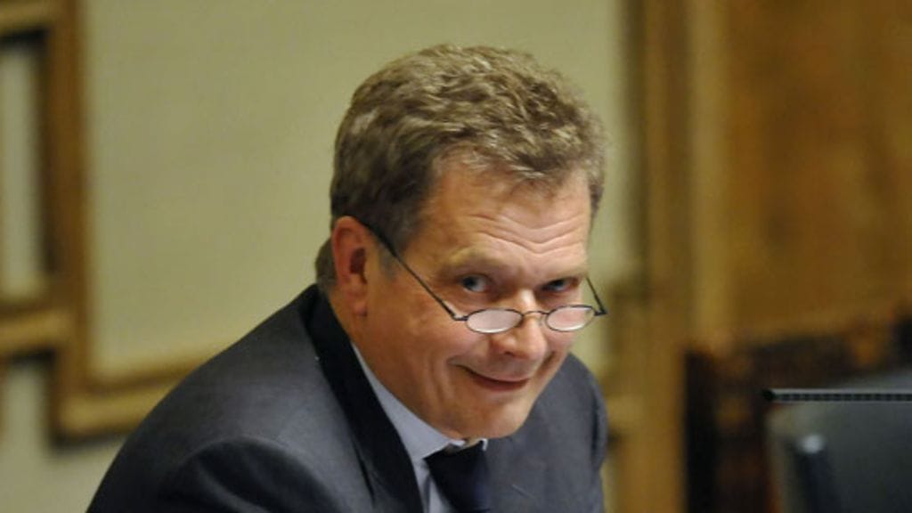 Eduskunnan puhemies Sauli Niinistö. (Kuva: Pekka Sakki/Lehtikuva)