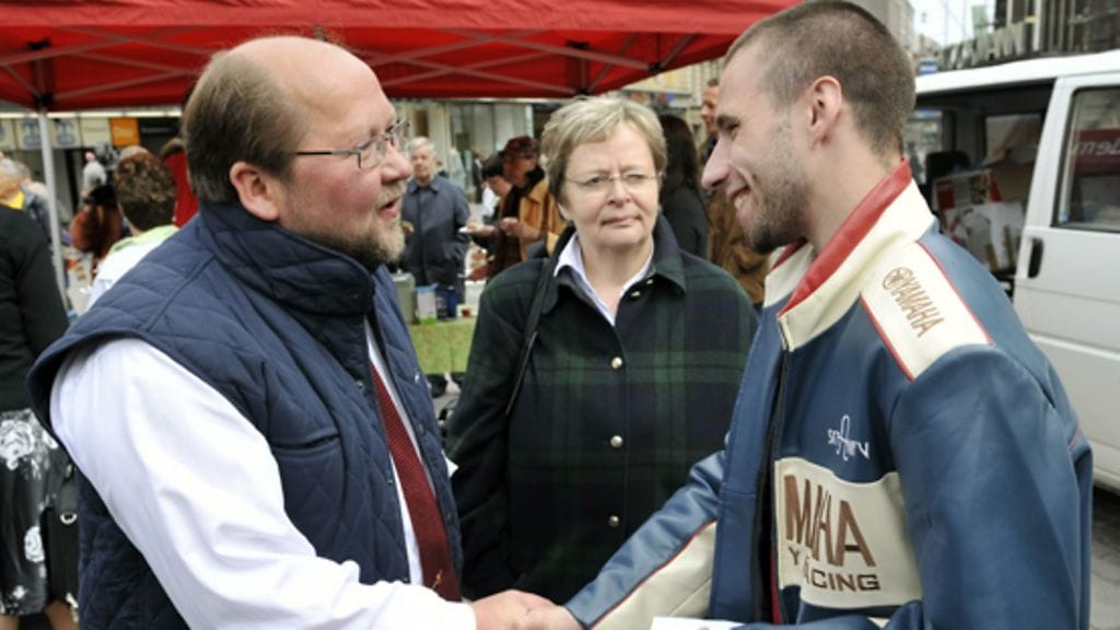 Mitro Repo SDP:n kiitoskahvitilaisuudessa (kuva: Lehtikuva)