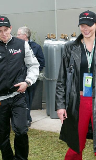 Kimi Räikkönen ja Jenni Dahlman-Räikkönen (Kuva: Heikki Saukkomaa/Lehtikuva)