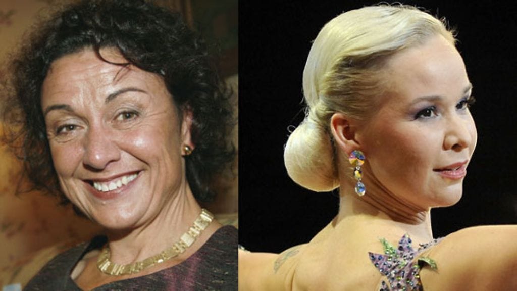 Näyttelijä Anneli Ranta ja Rosa Meriläinen