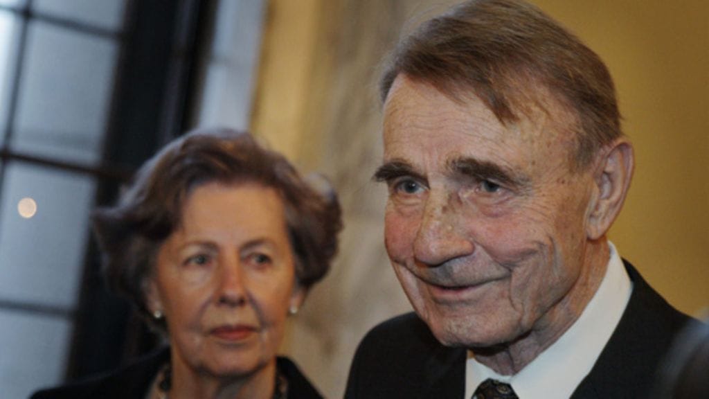 Tellervo ja Mauno Koivisto vuonna 2007. (Lehtikuva)