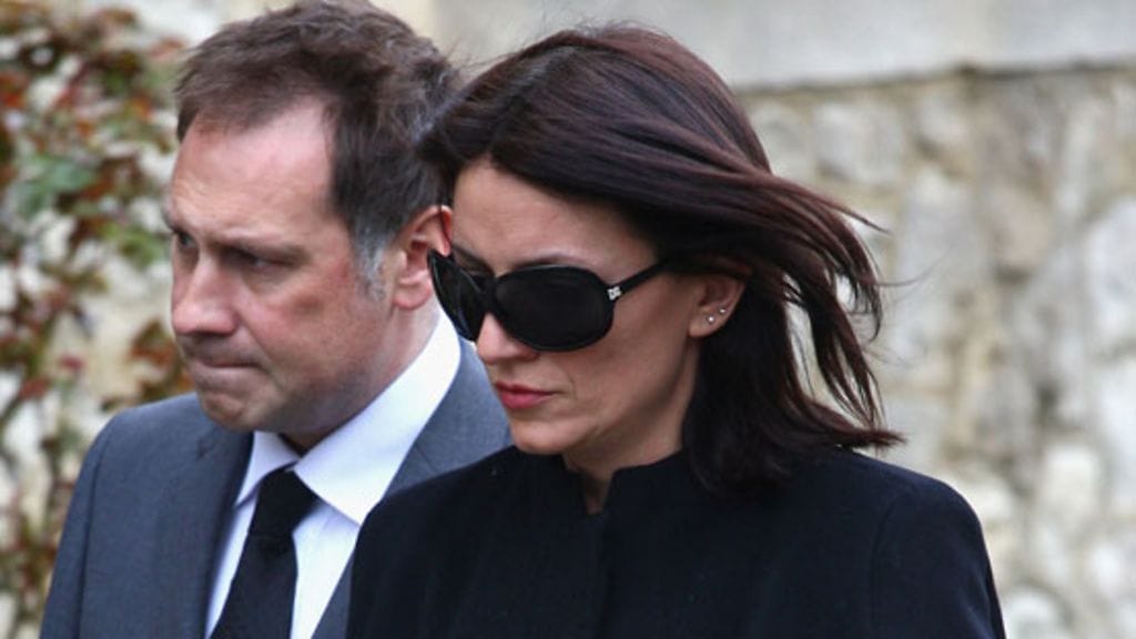 Davina McCall Jade Goodyn hautajaisissa (kuva: Getty Images/All Over Press)