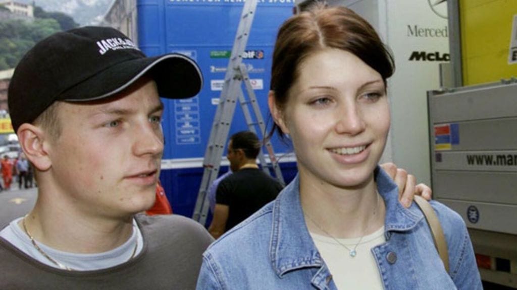 Kimi Räikkönen ja Hanna Raivisto (Kuva: Martti Kainulainen/Lehtikuva)