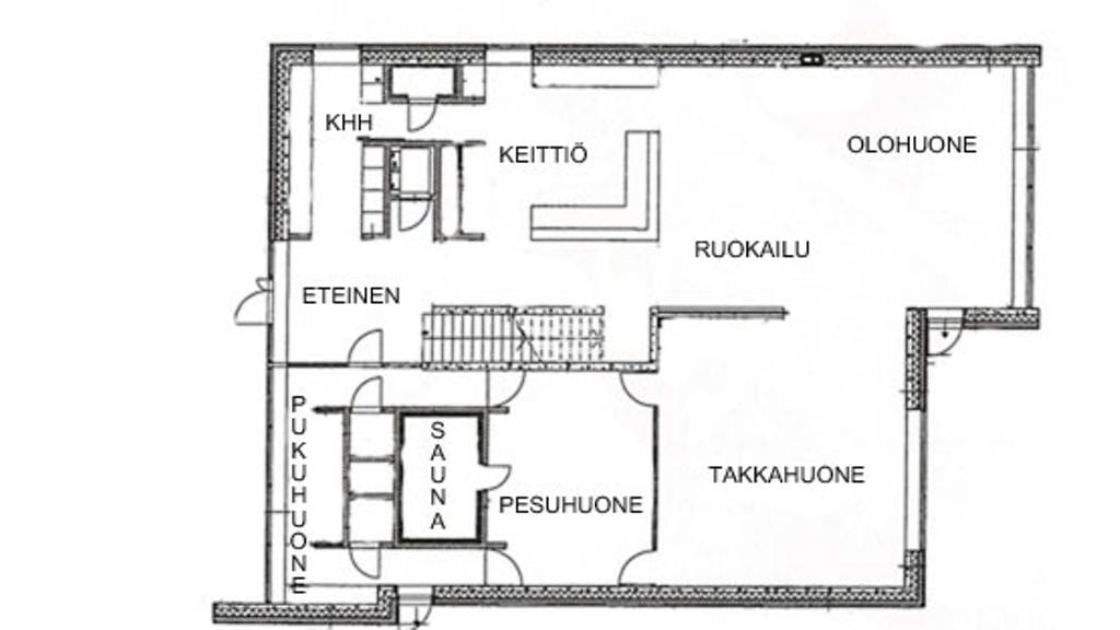 Kimi Räikkösen asunnon pohjakuva.