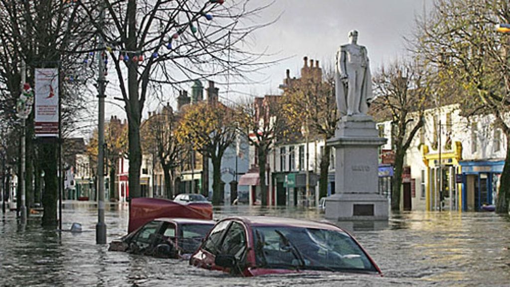 Skotlannin tulvat (Kuva: EPA/Lindsey Parnaby)