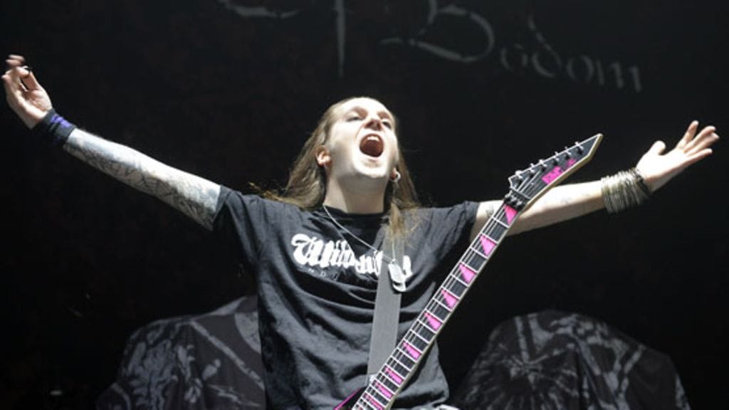 Children Of Bodomin laulaja-kitaristi Alexi Laiho. (Kuva: Heikki Saukkomaa/Lehtikuva)