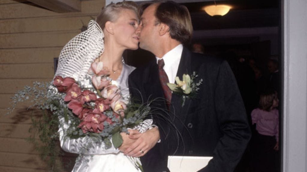 Leena Alamäki ja Hjallis Harkimo menivät naimisiin vuonna 1989. (kuva: Kimmo Räisänen/Lehtikuva)