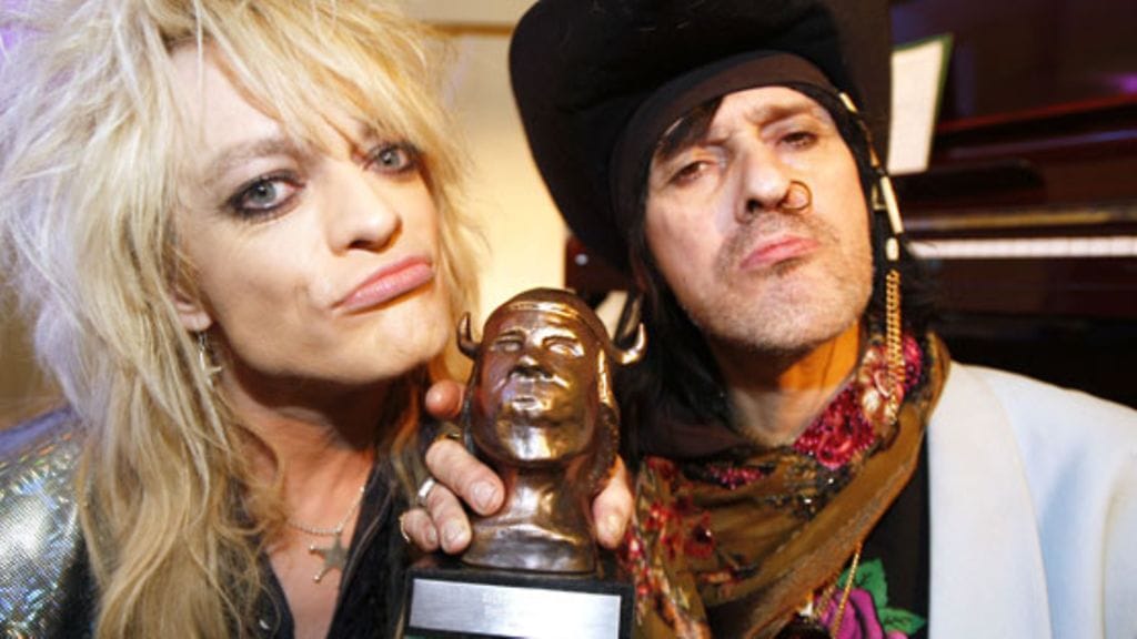 Mike Monroe ja Andy McCoy ovat kumpikin tunnetumpia taiteilijanimillään. (Kuva: Martti Kainulainen/Lehtikuva)