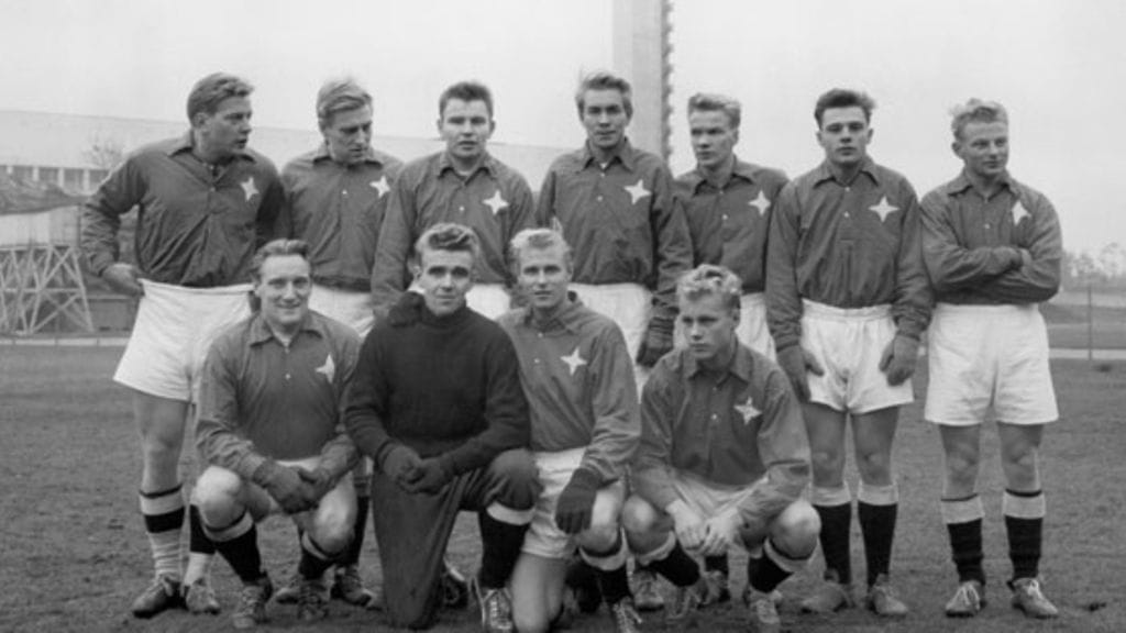 HJK:n joukkue vuonna 1959 (Kuva: Lehtikuva)