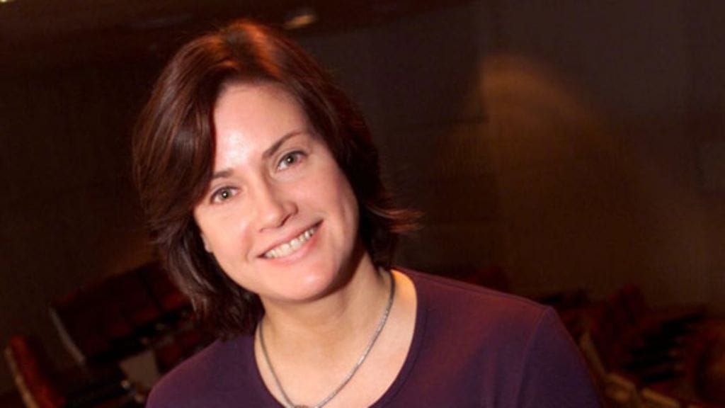 Näyttelijä Tarja Omenainen Tarja Salinina Salkkareissa. (Kuva: Heikki Saukkomaa/Lehtikuva)