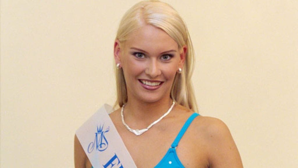 Miss Suomi 2001 Heidi Sohlberg (os. Willman) Kuva: Tor Wennström/Lehtikuva)