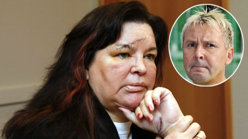 Mervi Tapola oli helpottunut ex-miehensä Matti Nykäsen saamasta vankeustuomiosta. (Kuvat: Lehtikuva)