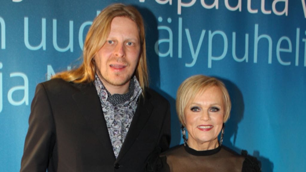 Tommi Liimatainen ja Katri Helena Emma-gaalassa.