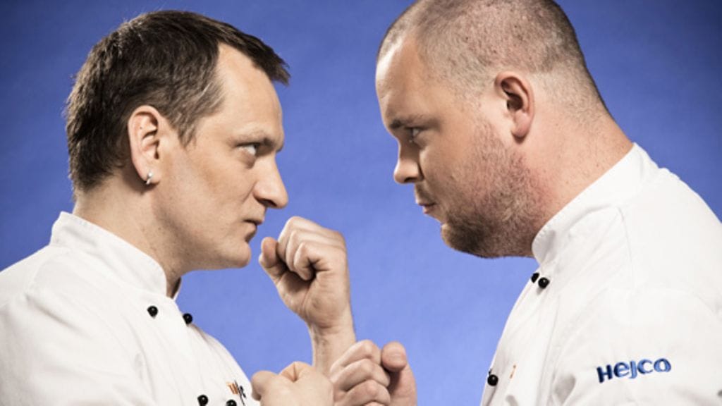 Samu Koskinen ja Akseli Herlevi ovat Top Chef Suomi -finalistit.