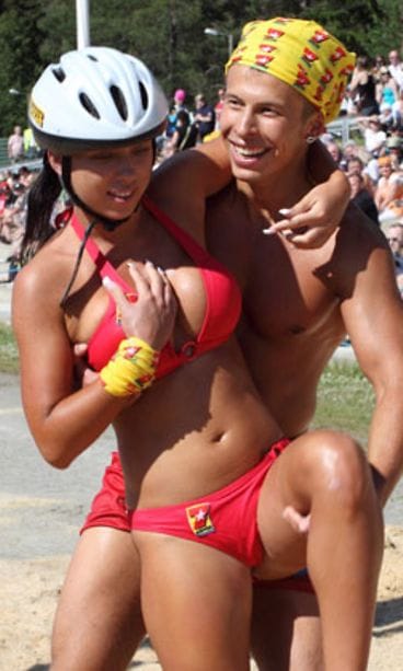 Henna ja Antti Kurhinen jäivät jumbosijiolle Eukonkannon MM-kisoissa. (Kuva: Lehtikuva)