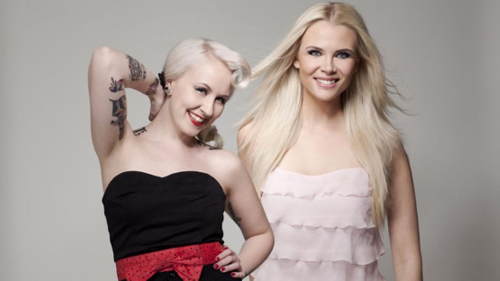 Elina Viitanen ja Susanna Laine ovat uudet Big Brother -juontajat. Kuva: Sub.