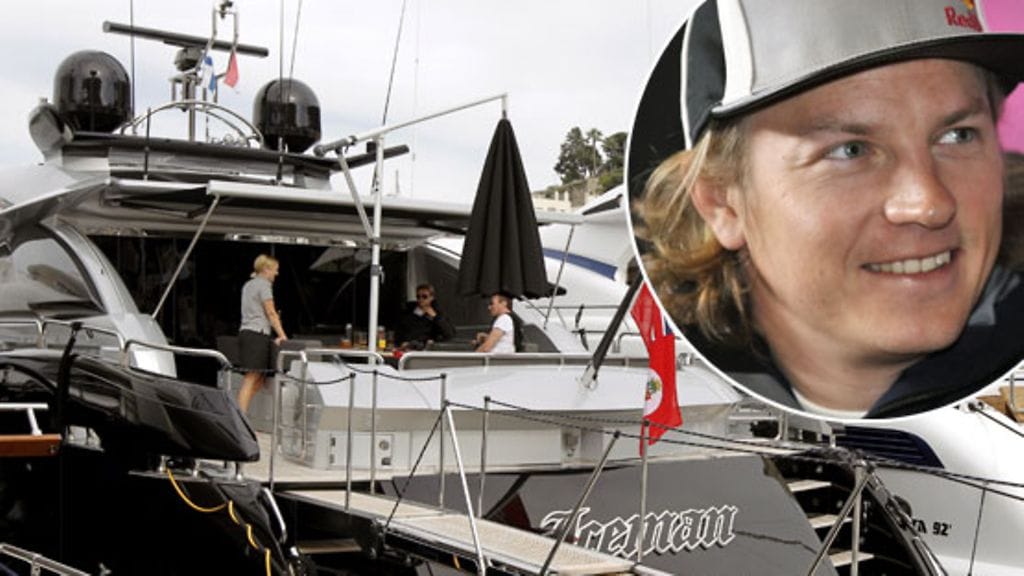 Kimi Räikkösen Iceman-jahti on paraatipaikalla Monacossa. (Kuva: EPA ja Lehtikuva)