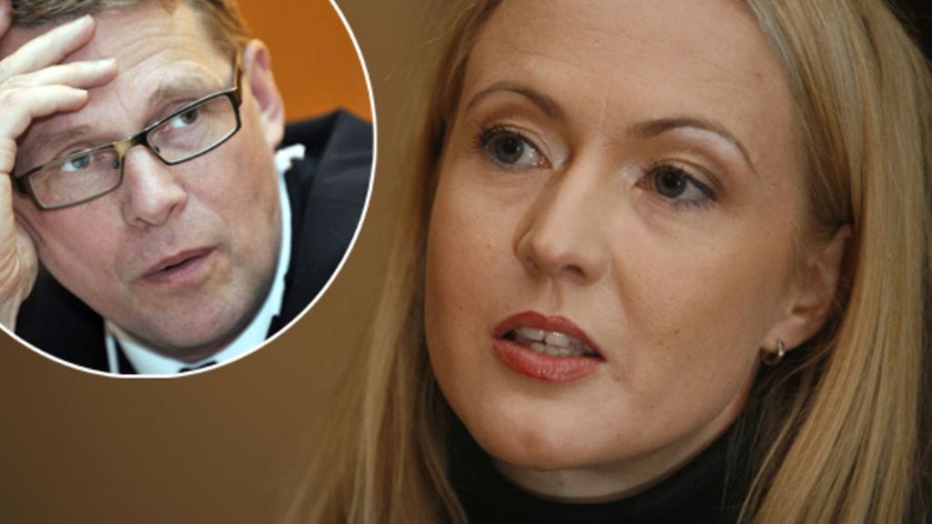 Eveliina Talvitie ja Matti Vanhanen.