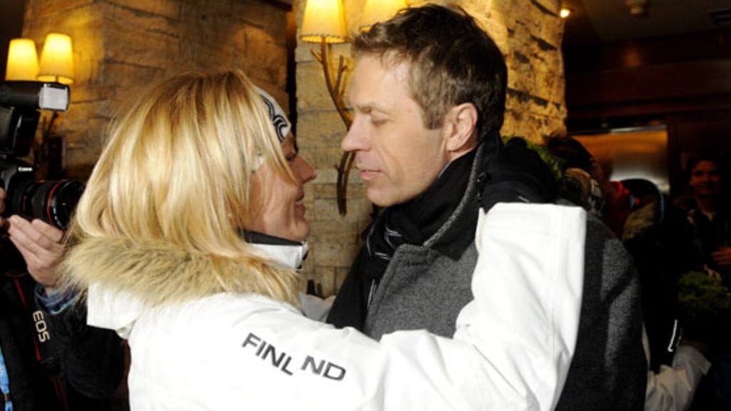 Jari Sarasvuo ja Virpi Kuitunen Vancouverissa. (Kuva: Lehtikuva)