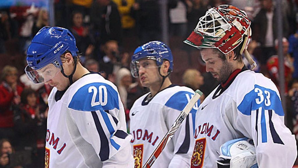 Suomen leijonat hävisivät USA:llle 6-1 olympialaisissa. (Kuva: Getty/All Over Press)