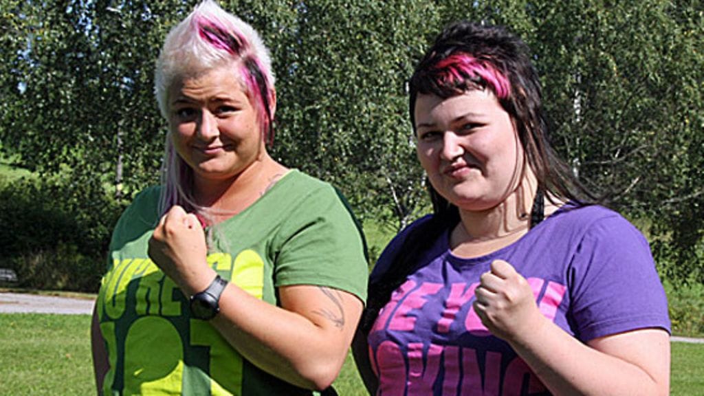 Katarina ja Ina Suurin pudottaja -kisassa. Kuva: MTV Oy.
