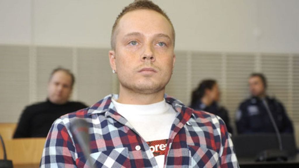 Pikku G eli Henri Vähäkainu oikeudessa 10. maaliskuuta (Kuva: Jussi Nukari/Lehtikuva)