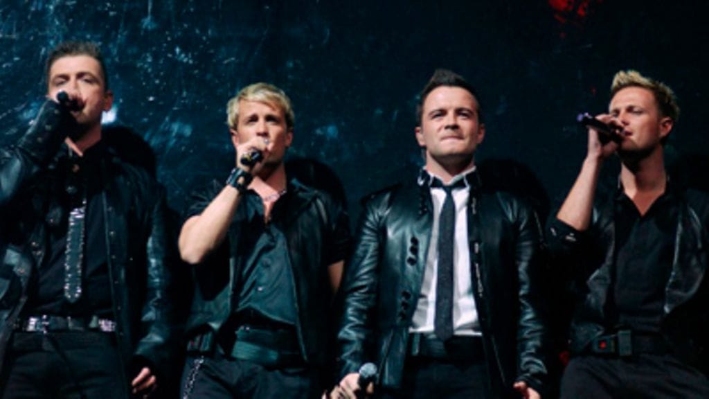 Poikabändi Westlife yrittää paluuta. Kuva: ShowBizIreland/Getty Images
