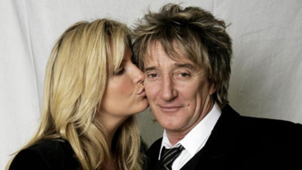 Rod Stewart ja Penny Lancaster sanoivat "tahdon" (Kuva: Dave Hogan/Getty Images)
