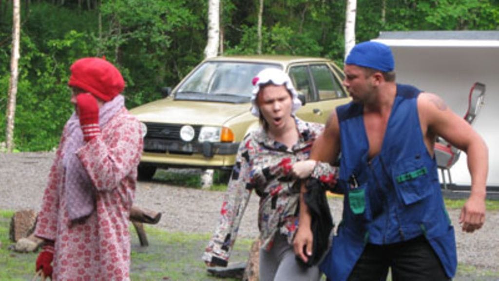 Salkkarinäyttelijä Sami Sarjula Karstulan kesäteatterissa. (Kuva: Nicolas Voutilainen/MTV3)