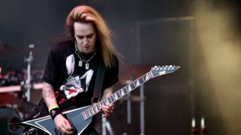 Children Of Bodomin Alexi Laiho tositoimissa. Kuva: Spinefarm Records.