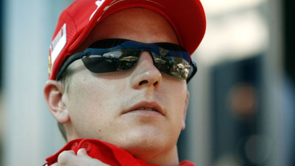 Kimi Räikkönen F1-varikolla Australiassa 2008