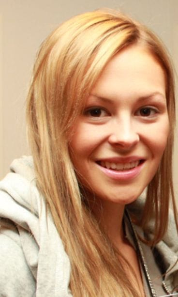 Linnea Aaltonen ilman meikkiä.