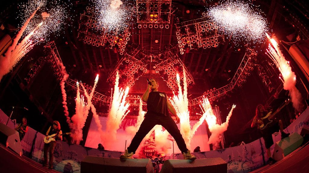 Iron Maiden ja laulaja Bruce Dickinson.