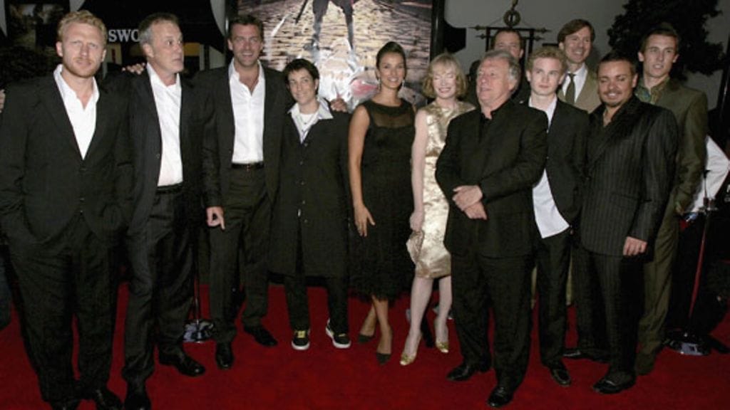 Rooman näyttelijäkaarti sarjan ensi-illassa vuonna 2005