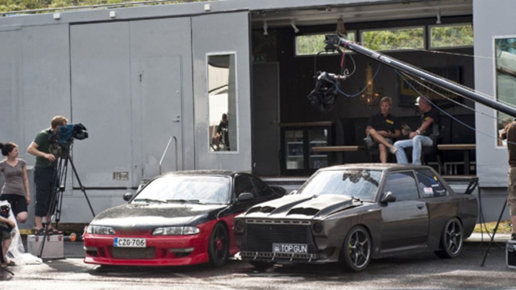 Arto Sulkasen "Top Gun" ja Sami Haapasen Nissan tuomiolla.