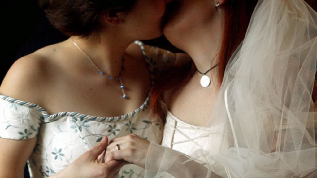 Lesbopari. (Lehtikuva)