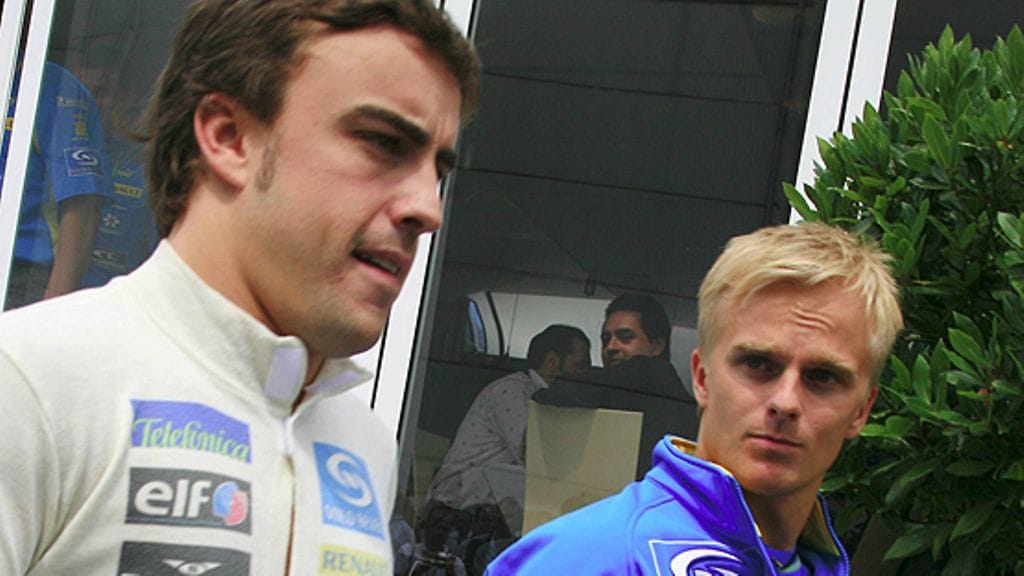 Fernando Alonso ja Heikki Kovalainen (Kuva: Lehtikuva)