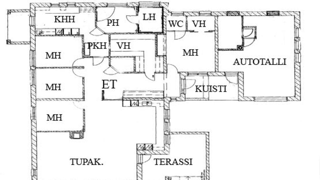 Toni Wirtasen talon pohjapiirros