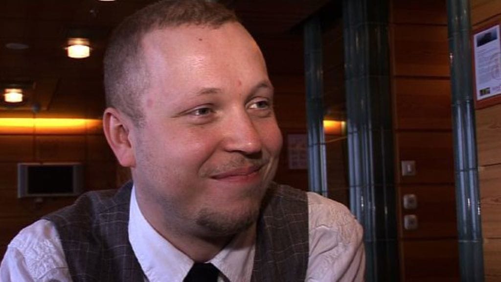 Tukka auki -tv-sarjan tähti Lauri Nurkse 17.9.2008.