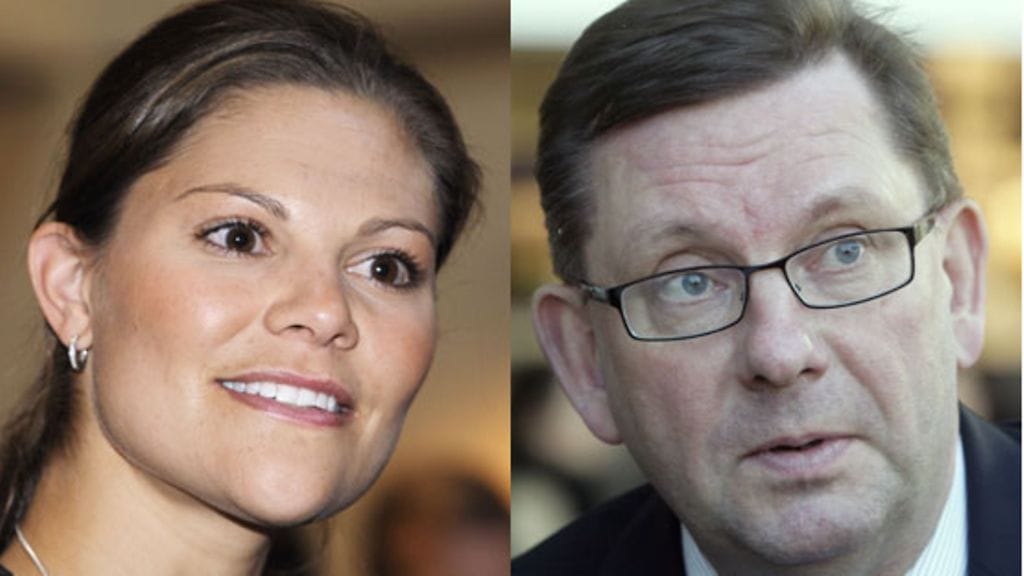 Kruununprinsessa Victoria ja Raimo Väyrynen (Kuva: Lehtikuva)