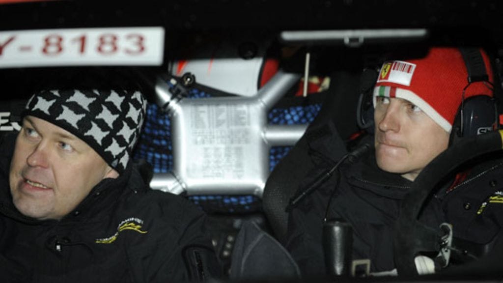 Kimi Räikkönen ja Kaj Lindström (Kuva: Heikki Saukkomaa/Lehtikuva)