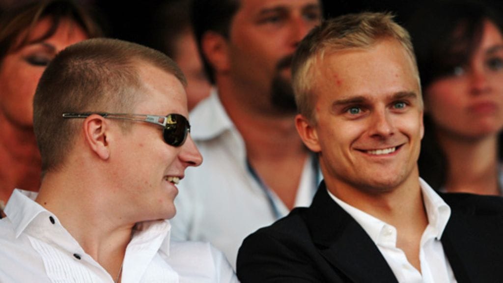 Kimi Räikkönen ja Heikki Kovalainen. (Kuva: Getty)