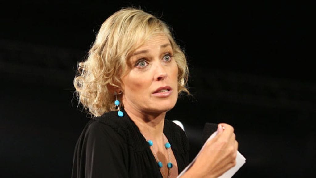 Näyttelijä Sharon Stone ei kaipaa huuliinsa enää täytettä. (Kuva: Getty Images/All Over Press)