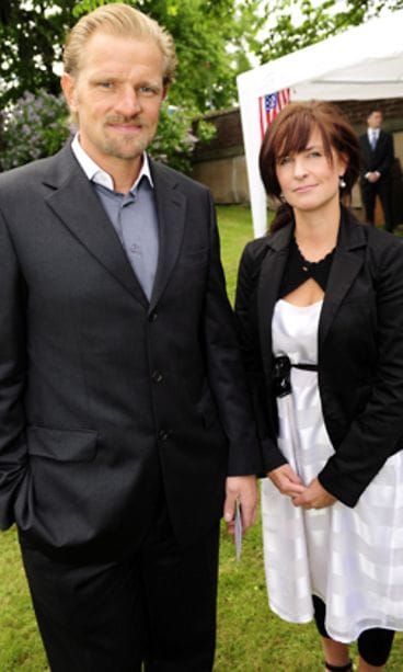 Petri Matikainen Yhdysvaltain Helsingin suurlähetystön itsenäisyyspäiväjuhlissa Helsingissä 17. kesäkuuta 2009. (kuva:Lehtikuva)